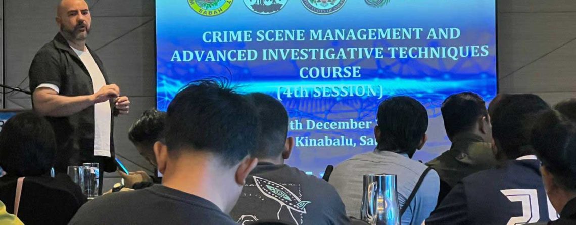 Crime Scene Management and Advanced Investigative Techniques Course, held in Kota Kinabalu in December 2022, organized by the Sabah Wildlife Department and Danau Girang Field Centre (DGFC)